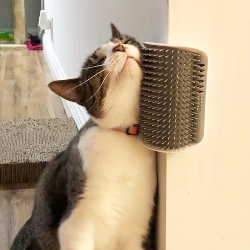 Essentials - Wall-Mounted Self-Cleaning Cat Grooming Comb