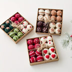 Christmas wool felt pom ornaments hero