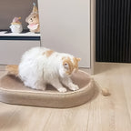 Cat Bed - Jute Cat Scratching Post with Integrated Toy Ball
