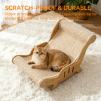 Sisal chair with cat