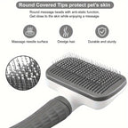Essentials - Self-Cleaning Cat Grooming Brush