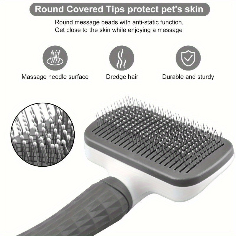 Essentials - Self-Cleaning Cat Grooming Brush