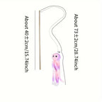 Dangly Octopus Teaser Wand paired with Squiddy plushies