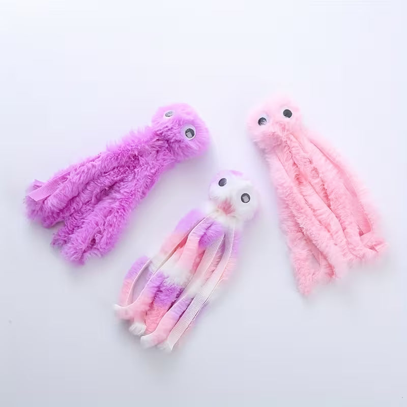 Octopus plushies scattered