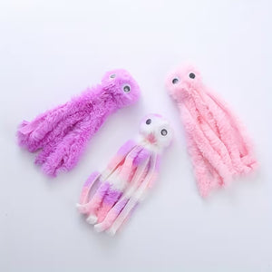 Octopus plushies scattered