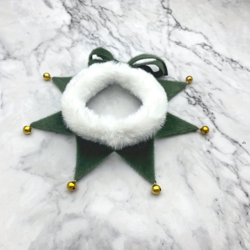 Green Christmas scarf product shot