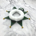 Green Christmas scarf product shot