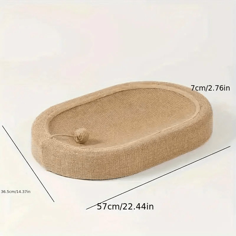 Cat Bed - Jute Cat Scratching Post with Integrated Toy Ball